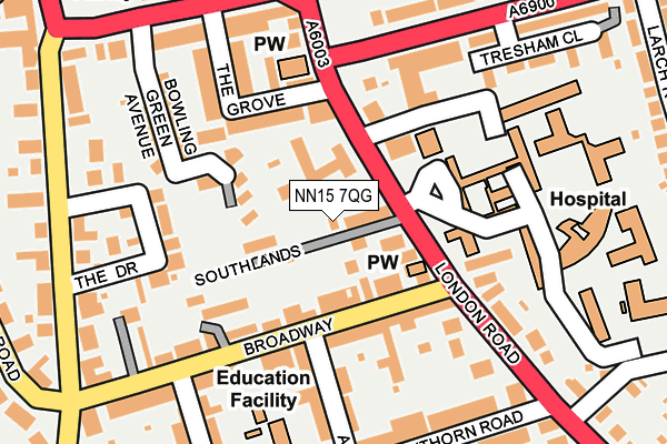 NN15 7QG map - OS OpenMap – Local (Ordnance Survey)