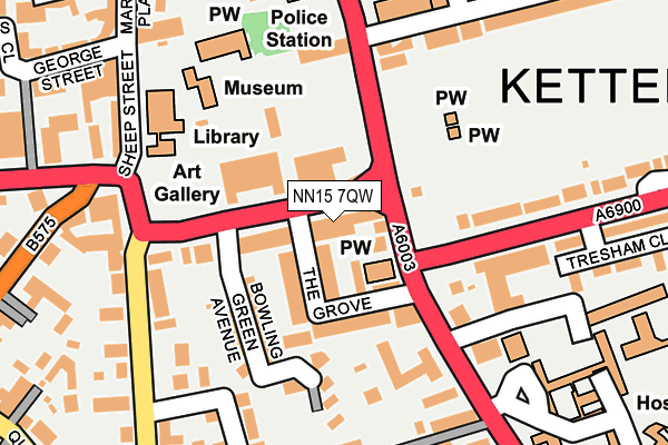 NN15 7QW map - OS OpenMap – Local (Ordnance Survey)