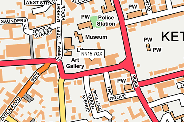 NN15 7QX map - OS OpenMap – Local (Ordnance Survey)