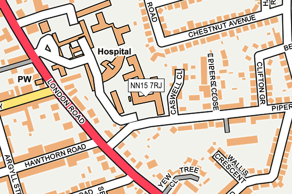 NN15 7RJ map - OS OpenMap – Local (Ordnance Survey)