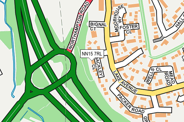 NN15 7RL map - OS OpenMap – Local (Ordnance Survey)