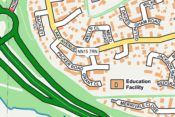 NN15 7RN map - OS OpenMap – Local (Ordnance Survey)