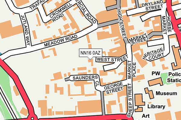 Map of BURTON LATIMER ESTATES LTD at local scale