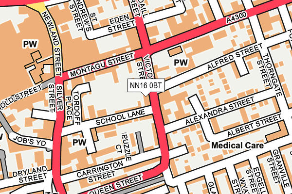 NN16 0BT map - OS OpenMap – Local (Ordnance Survey)