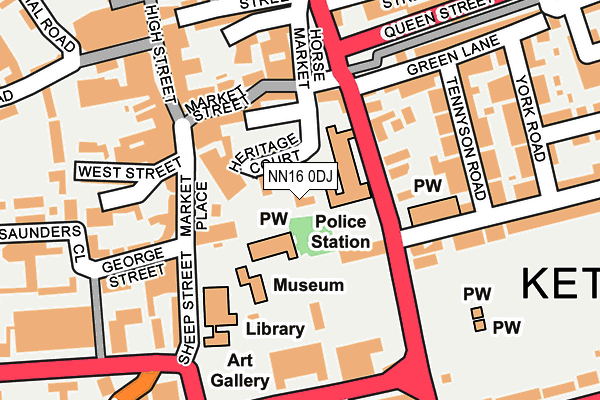 NN16 0DJ map - OS OpenMap – Local (Ordnance Survey)