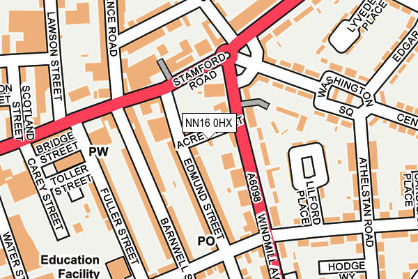 NN16 0HX map - OS OpenMap – Local (Ordnance Survey)