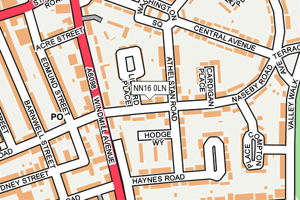 NN16 0LN map - OS OpenMap – Local (Ordnance Survey)