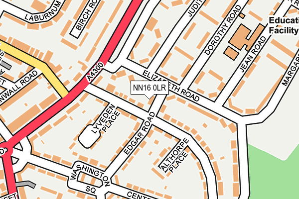 NN16 0LR map - OS OpenMap – Local (Ordnance Survey)