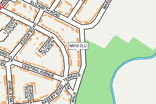 NN16 0LU map - OS OpenMap – Local (Ordnance Survey)
