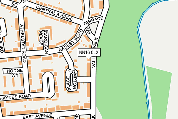 NN16 0LX map - OS OpenMap – Local (Ordnance Survey)
