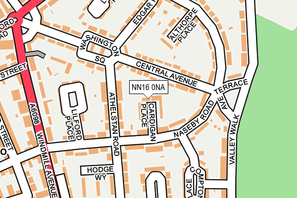 NN16 0NA map - OS OpenMap – Local (Ordnance Survey)