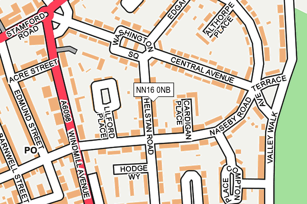 NN16 0NB map - OS OpenMap – Local (Ordnance Survey)