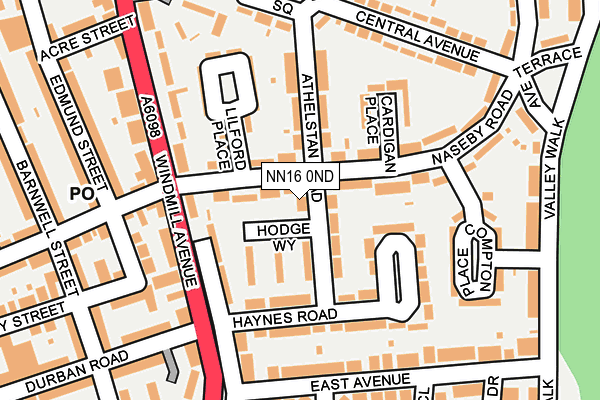 NN16 0ND map - OS OpenMap – Local (Ordnance Survey)