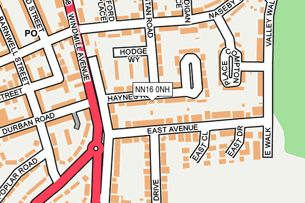 NN16 0NH map - OS OpenMap – Local (Ordnance Survey)