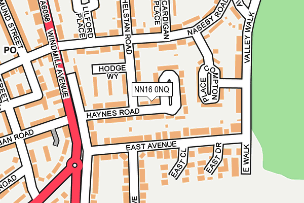 NN16 0NQ map - OS OpenMap – Local (Ordnance Survey)