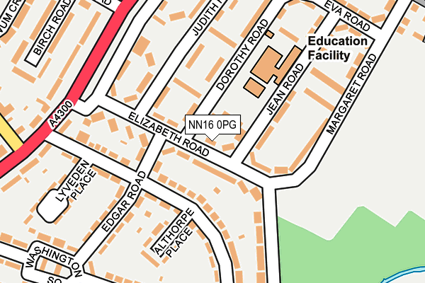 NN16 0PG map - OS OpenMap – Local (Ordnance Survey)