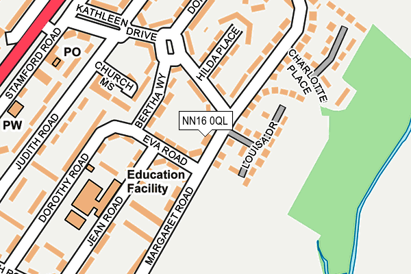 NN16 0QL map - OS OpenMap – Local (Ordnance Survey)