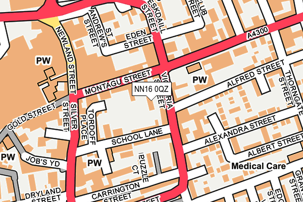 NN16 0QZ map - OS OpenMap – Local (Ordnance Survey)