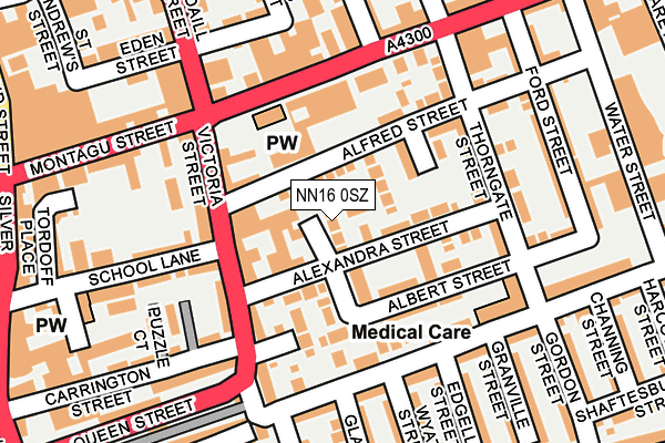 NN16 0SZ map - OS OpenMap – Local (Ordnance Survey)