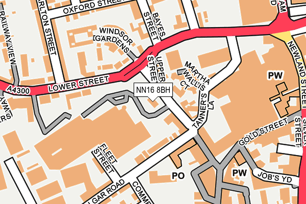 NN16 8BH map - OS OpenMap – Local (Ordnance Survey)
