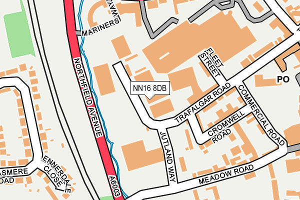 NN16 8DB map - OS OpenMap – Local (Ordnance Survey)