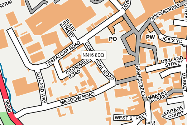 NN16 8DQ map - OS OpenMap – Local (Ordnance Survey)