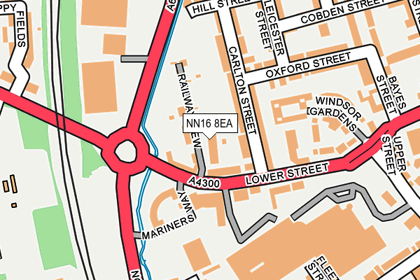 NN16 8EA map - OS OpenMap – Local (Ordnance Survey)