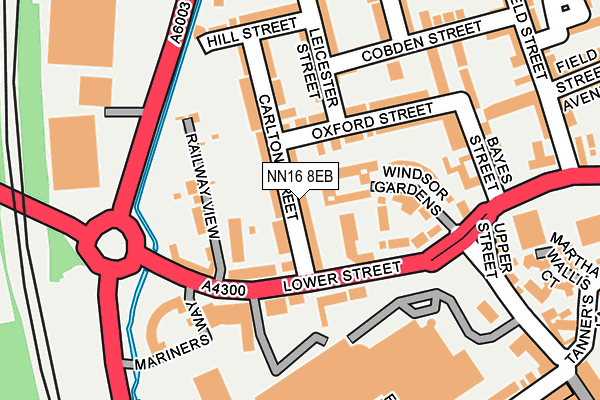 NN16 8EB map - OS OpenMap – Local (Ordnance Survey)