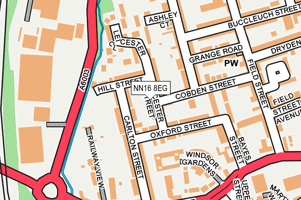 NN16 8EG map - OS OpenMap – Local (Ordnance Survey)