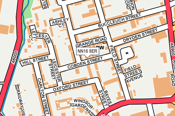 NN16 8ER map - OS OpenMap – Local (Ordnance Survey)