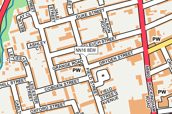 NN16 8EW map - OS OpenMap – Local (Ordnance Survey)
