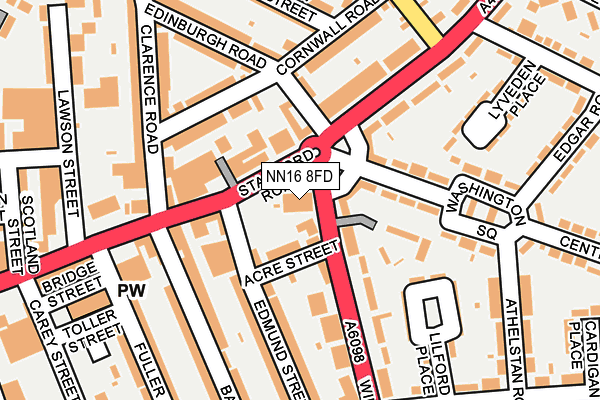 NN16 8FD map - OS OpenMap – Local (Ordnance Survey)