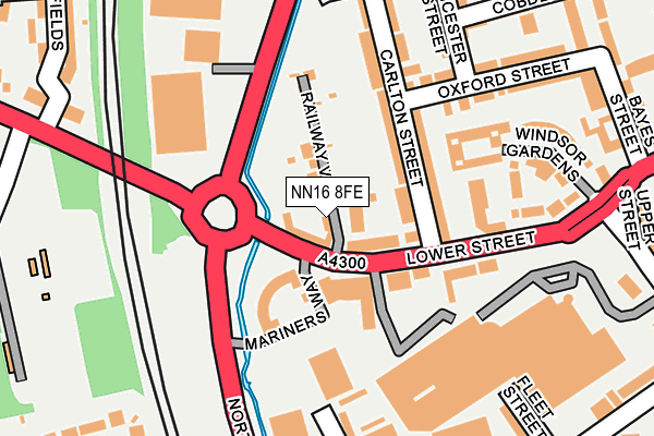 NN16 8FE map - OS OpenMap – Local (Ordnance Survey)