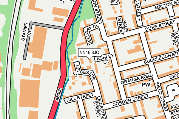 NN16 8JQ map - OS OpenMap – Local (Ordnance Survey)