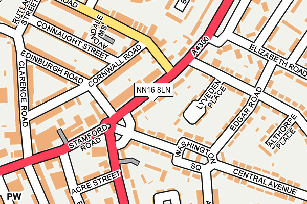 NN16 8LN map - OS OpenMap – Local (Ordnance Survey)