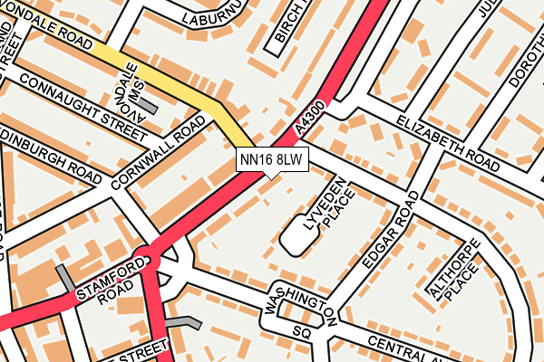 NN16 8LW map - OS OpenMap – Local (Ordnance Survey)