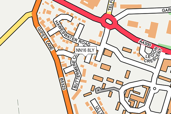 NN16 8LY map - OS OpenMap – Local (Ordnance Survey)