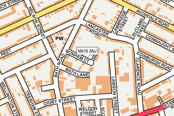 NN16 8NJ map - OS OpenMap – Local (Ordnance Survey)