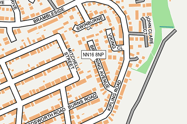 NN16 8NP map - OS OpenMap – Local (Ordnance Survey)