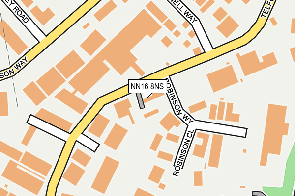 NN16 8NS map - OS OpenMap – Local (Ordnance Survey)