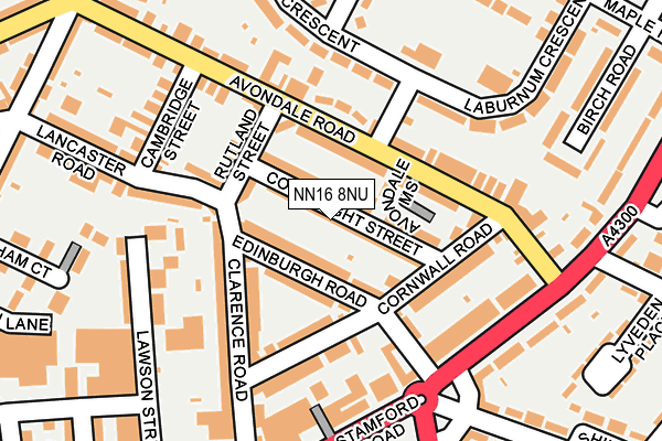 NN16 8NU map - OS OpenMap – Local (Ordnance Survey)