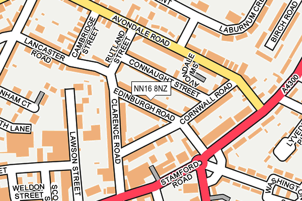 NN16 8NZ map - OS OpenMap – Local (Ordnance Survey)