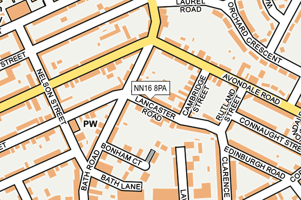 NN16 8PA map - OS OpenMap – Local (Ordnance Survey)