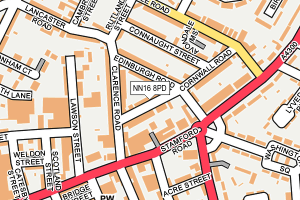 NN16 8PD map - OS OpenMap – Local (Ordnance Survey)