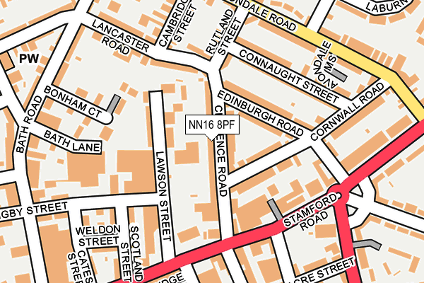 NN16 8PF map - OS OpenMap – Local (Ordnance Survey)