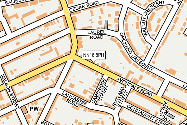 NN16 8PH map - OS OpenMap – Local (Ordnance Survey)