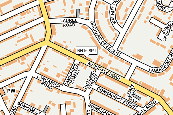 NN16 8PJ map - OS OpenMap – Local (Ordnance Survey)