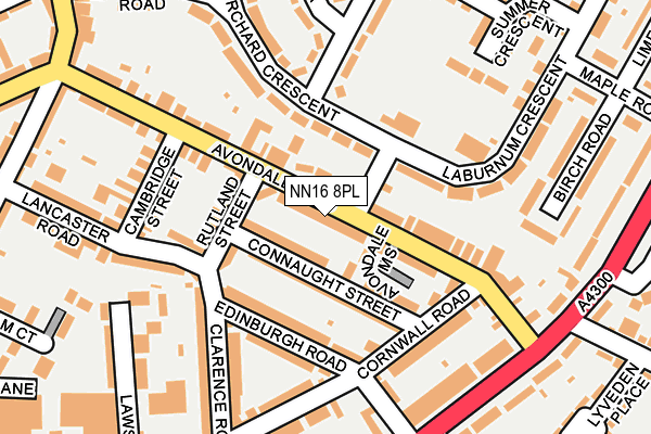 NN16 8PL map - OS OpenMap – Local (Ordnance Survey)