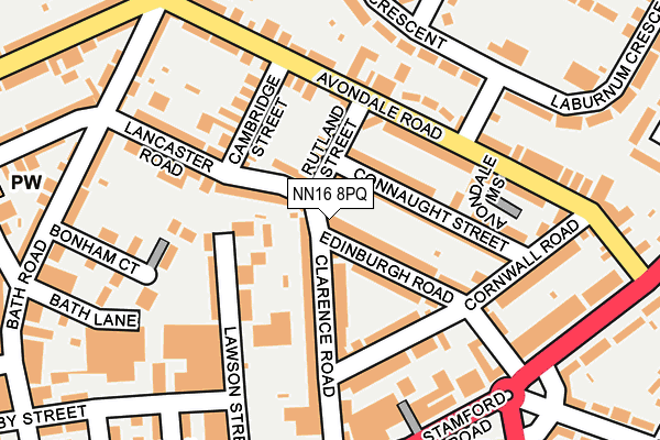 NN16 8PQ map - OS OpenMap – Local (Ordnance Survey)