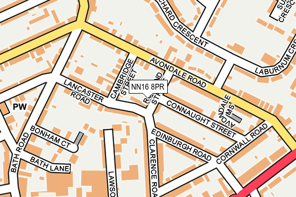 NN16 8PR map - OS OpenMap – Local (Ordnance Survey)